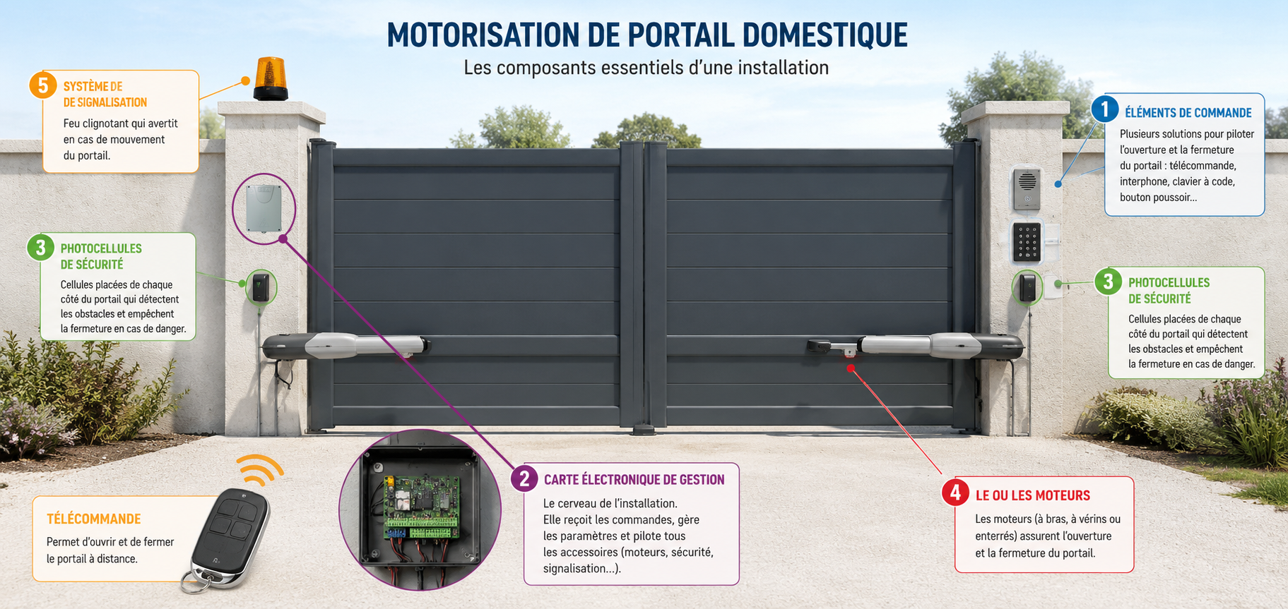 motorisation de portail explication